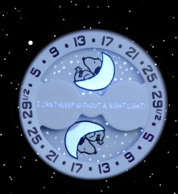SNOOPY MOONSWATCH IS A MOONPHASE: "I CAN'T SLEEP WITHOUT A NIGHT LIGHT"